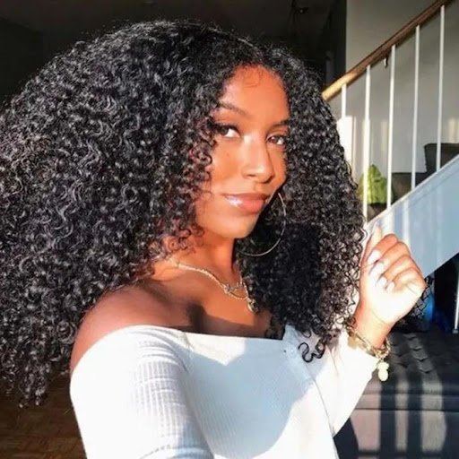  Natural Afro kinky curly HD lace wig