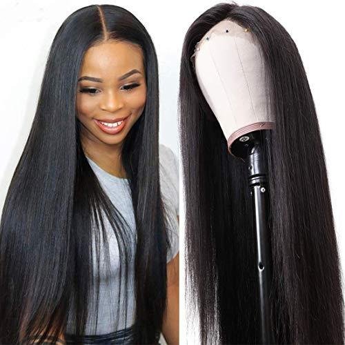 Straight human hair HD lace wig